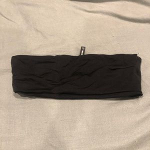 PrettyLittleThing Black Bandeau Top